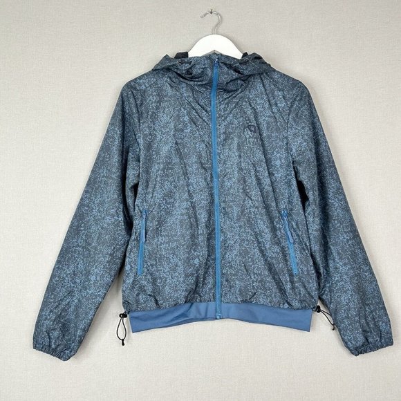 Kari Traa Womens Jacket Small Blue Ane Astro Speckled Wind Resistant Performance - Picture 1 of 13